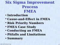 Fmea Overview And Roadmap.ppt